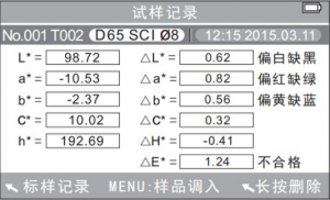 色差儀labch值的含義和分析方法